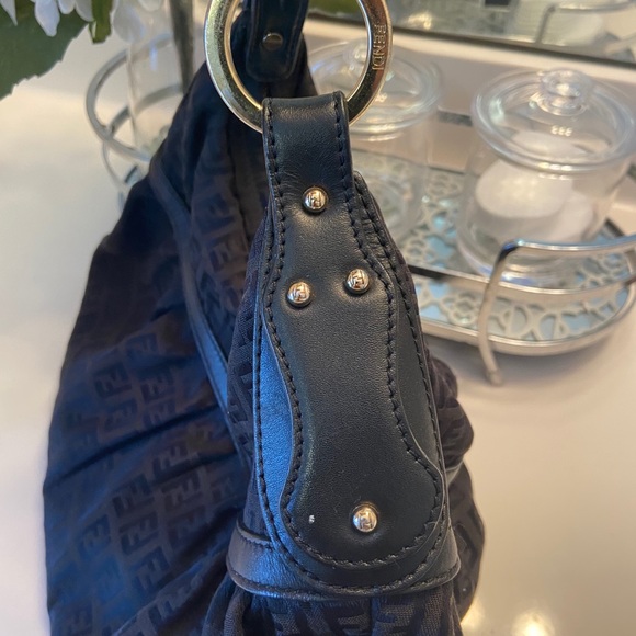 Fendi Black Monogram Zucca Chef Shoulder Bag - Picture 6 of 13